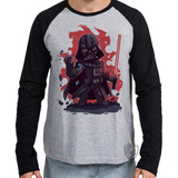 Camiseta Blusa Manga Longa Darth Vader
