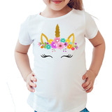 Camiseta Blusa Personalizada Infantil Unicórnio