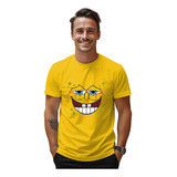 Camiseta Bob Esponja Rosto Camisa Amarela