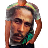 Camiseta Bob Marley Cantor-compositor Reggae Desgaste #16