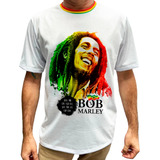 Camiseta Bob Marley Reggae Music Com