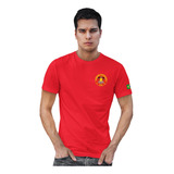 Camiseta Bombeiro Civil Vermelha Uniforme Profissional