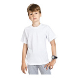 Camiseta Branca Infantil Menino Menina Lisa