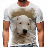 Camiseta Cachorro Dogo Argentino Filhote 5