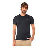 Camiseta Calvin Klein Masculina Slim Logo Flamê Preta