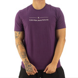 Camiseta Calvin Klein Naturals Original - Berinjela