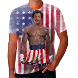 Camiseta Camisa Apollo Creed Rocky Filme