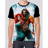 Camiseta Camisa Aquaman Filme Desenho Infantil