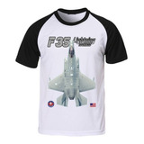 Camiseta Camisa Avião Caça F35 Lightning F-35 Unissex