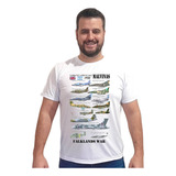 Camiseta Camisa Avião Caça Guerra Malvinas Militar (c1) 