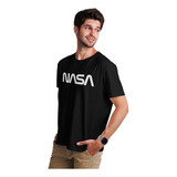 Camiseta Camisa Básica Nasa Astronauta Escrita