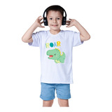 Camiseta Camisa Blusa Infantil Dino Niver