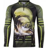 Camiseta Camisa Blusa Pesca King Proteção Uv Kff-81