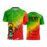 Camiseta Camisa Bob Marley Cantor Reggae