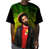Camiseta Camisa Bob Reggae Music Cantor