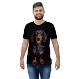 Camiseta Camisa Cachorro Raça Dachsnund Promoção