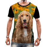 Camiseta Camisa Cachorros De Raça Cocker Orelhas Filhotes 1
