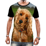 Camiseta Camisa Cachorros De Raça Cocker Orelhas Filhotes 5