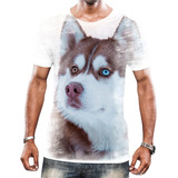 Camiseta Camisa Cachorros De Raça Husky