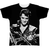 Camiseta Camisa Cantor Elvis Presley Rei