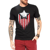 Camiseta Camisa Capitao America Brasao Vingadores