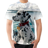 Camiseta Camisa Dálmata Cachorro Filhote#