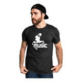 Camiseta Camisa Dj Pick-up Música Eletronica Rap Masculina