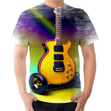 Camiseta Camisa Guitarra Instrumento Nota Musical