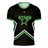 Camiseta Camisa Hockey Dallas Star Blackout Casual Ref0780
