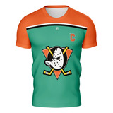 Camiseta Camisa Hockey Super Patos Green Casual Ref0801