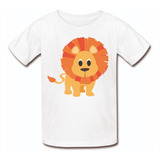 Camiseta Camisa Infantil Menino Menina Safari Leão Leaozinho