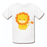 Camiseta Camisa Infantil Menino Menina Safari Leaozinho Leãb