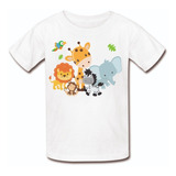 Camiseta Camisa Infantil Menino Menina Safari