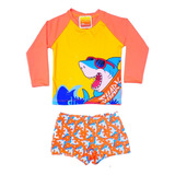 Camiseta Camisa Infantil Proteção Uv Solar Fator 50 + Sunga