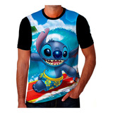 Camiseta Camisa Lilo Stitch Desenho Criança Infantil Kids 24