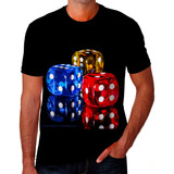 Camiseta Camisa Masculina Cubo Magico Dado