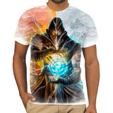 Camiseta Camisa Mortal Kombat Sub Zero