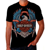 Camiseta Camisa Motor Harley Davidson Cycles