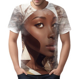 Camiseta Camisa Mu.lher Africanas Raizes