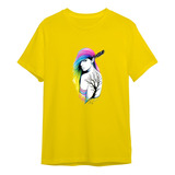Camiseta Camisa Mulher Cabelo Colorido Raizes Casual Ref1055