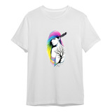 Camiseta Camisa Mulher Cabelo Colorido Raizes Dtf Ref1055