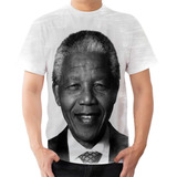 Camiseta Camisa Nelson Mandela Presidente Africa Do Sul
