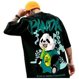 Camiseta Camisa Oversized Masculino Streetwear Panda