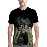 Camiseta Camisa Personaliza Crime Pablo Escobar