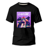 Camiseta Camisa Personalizada Gorillaz Banda De Rock Hip Hop