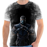 Camiseta Camisa Personalizada Mortal Kombat Sub Zero 9.