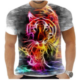 Camiseta Camisa Personalizada Tigre 3d