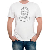 Camiseta Camisa Platão Filosofia Grega Livro Branca