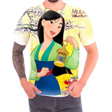 Camiseta Camisa Princesa Mulan Estoque Disponivel