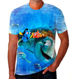 Camiseta Camisa Procurando Nemo Filme Desenhos